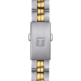 Tissot T Classic PR 100 Sport Chic White Dial Two Tone Steel Strap Watch For Women - T101.210.22.031.00 Authentic Buy Shop Now
