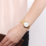 Tissot T Classic PR 100 Lady White Dial Gold Steel Strap Watch for Women - T101.210.33.031.00 Authentic Buy Shop Now