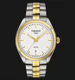 Tissot T Classic PR 100 White Dial Two Tone Steel Strap Watch for Men - T101.410.22.031.00 Authentic Buy Shop Now