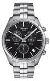 Tissot T Classic PR 100 Chronograph Black Dial Silver Steel Strap Watch for Men - T101.417.11.051.00 Authentic Buy Shop Now