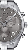 Tissot PR 100 Chronograph Grey Dial Silver Steel Strap Watch for Men - T101.417.11.071.00 Authentic Buy Shop Now