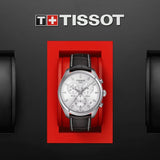 Tissot PR 100 Chronograph Silver Dial Brown Leather Strap Watch for Men - T101.417.16.031.00 Authentic Buy Shop Now