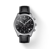 Tissot PR 100 Chronograph Black Dial Black Leather Strap Watch For Men - T101.417.16.051.00 Authentic Buy Shop Now