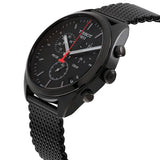 Tissot T Classic PR 100 Chronograph Black Dial Black Mesh Bracelet Watch For Men - T101.417.33.051.00 Authentic Buy Shop Now