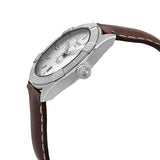 Tissot PR 100 Sport Silver Dial Brown Leather Strap Watch For Men - T101.610.16.031.00 Authentic Buy Shop Now