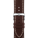 Tissot PR 100 Sport Silver Dial Brown Leather Strap Watch For Men - T101.610.16.031.00 Authentic Buy Shop Now