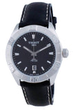 Tissot PR 100 Sport Quartz Black Dial Black Leather Strap Watch For Men - T101.610.16.051.00 Authentic Buy Shop Now