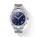 Tissot PR 100 Sport Quartz Chronograph Blue Dial Silver Steel Strap Watch For Men - T101.617.11.041.00 Authentic Buy Shop Now