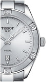 Tissot PR 100 Sport Chic Silver Dial Silver Steel Strap Watch for Women - T101.910.11.031.00 Authentic Buy Shop Now