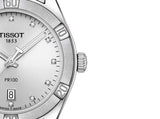 Tissot PR 100 Sport Chic Silver Dial Silver Steel Strap Watch for Women - T101.910.11.031.00 Authentic Buy Shop Now
