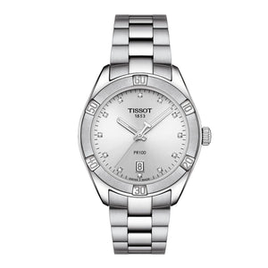 Tissot T Classic PR 100 Sport Chic Lady Watch For Women - T101.910.11.036.00 Authentic Buy Shop Now