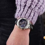 Tissot PR 100 Sport Chic Chronograph Diamonds Blue Dial Silver Steel Strap Watch for Women - T101.917.11.046.00 Authentic Buy Shop Now