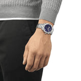 Tissot PR 100 Sport Quartz Chronograph Blue Dial Silver Steel Strap Watch For Men - T101.617.11.041.00 Authentic Buy Shop Now