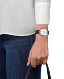 Tissot Bella Ora Round White Dial Black Leather Strap Watch For Women - T103.210.16.018.00 Authentic Buy Shop Now