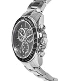 Tissot V8 Quartz Chronograph Black Dial Silver Steel Strap Watch For Men - T106.417.11.051.00 Authentic Buy Shop Now