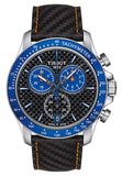 Tissot V8 Alpine Carbon Chronograph Black Dial Black Leather Strap Watch For Men - T106.417.16.201.00 Authentic Buy Shop Now