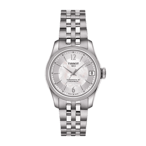 Tissot Ballade Powermatic 80 Automatic Mother of Pearl Dial Silver Steel Strap Watch For Women - T108.208.11.117.00 Authentic Buy Shop Now