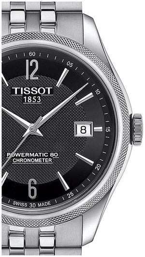 Tissot Ballade Powermatic 80 Cosc Black Dial Silver Steel Strap Watch For Men - T108.408.11.057.00 Authentic Buy Shop Now