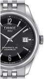 Tissot Ballade Powermatic 80 Cosc Black Dial Silver Steel Strap Watch For Men - T108.408.11.057.00 Authentic Buy Shop Now