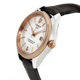 Tissot T Classic Ballade Powermatic 80 Lady Silver Dial Brown Leather Strap Watch For Women - T108.408.26.037.00 Authentic Buy Shop Now