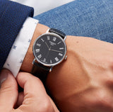 Tissot T Classic Dream Black Dial Black Leather Strap Watch for Men - T122.410.16.053.00 Authentic Buy Shop Now