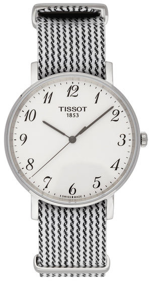 Tissot T Classic Everytime Medium White Dial Two Tone NATO Strap Watch for Women - T109.410.18.032.00 Authentic Buy Shop Now