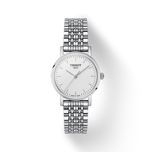 Tissot Everytime Small White Dial Silver Mesh Bracelet Watch For Women - T109.210.11.031.00 Authentic Buy Shop Now