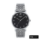 Tissot T Classic Everytime Quartz Black Dial Silver Steel Strap Watch for Men - T109.410.11.072.00 Authentic Buy Shop Now