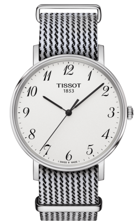 Tissot T Classic Everytime Medium White Dial Two Tone NATO Strap Watch for Women - T109.410.18.032.00 Authentic Buy Shop Now
