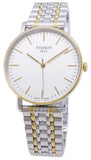 Tissot Everytime Medium White Dial Two Tone Mesh Bracelet Watch For Men - T109.410.22.031.00 Authentic Buy Shop Now
