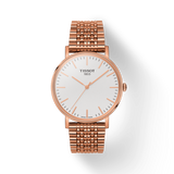 Tissot Everytime Medium White Dial Rose Gold Mesh Bracelet Watch For Men - T109.410.33.031.00 Authentic Buy Shop Now