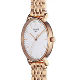 Tissot Everytime Medium White Dial Rose Gold Mesh Bracelet Watch For Men - T109.410.33.031.00 Authentic Buy Shop Now