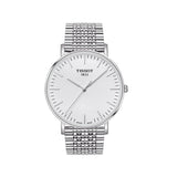Tissot T Classic Everytime Large White Dial Silver Steel Strap Watch for Men - T109.610.11.031.00 Authentic Buy Shop Now