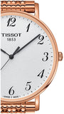Tissot T Classic Everytime White Dial Rose Gold Mesh Bracelet Watch for Men - T109.610.33.032.00 Authentic Buy Shop Now