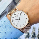 Tissot T Classic Everytime White Dial Rose Gold Mesh Bracelet Watch for Men - T109.610.33.032.00 Authentic Buy Shop Now