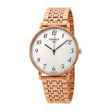 Tissot T Classic Everytime White Dial Rose Gold Mesh Bracelet Watch for Men - T109.610.33.032.00 Authentic Buy Shop Now