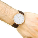 Tissot T Classic Everytime White Dial Brown Leather Strap Watch for Men - T109.610.36.031.00 Authentic Buy Shop Now