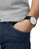 Tissot T Classic Everytime Large White Dial Black Leather Strap Watch For Men - T109.610.16.031.00 Authentic Buy Shop Now