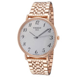 Tissot T Classic Everytime White Dial Rose Gold Mesh Bracelet Watch for Men - T109.610.33.032.00 Authentic Buy Shop Now