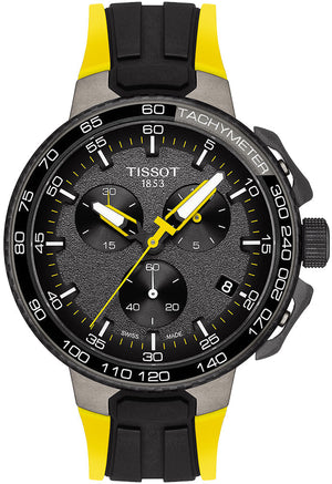 Tissot T Bike Cycling Tour de France Black Dial Two Tone Rubber Strap Watch For Men - T111.417.37.441.00 Authentic Buy Shop Now