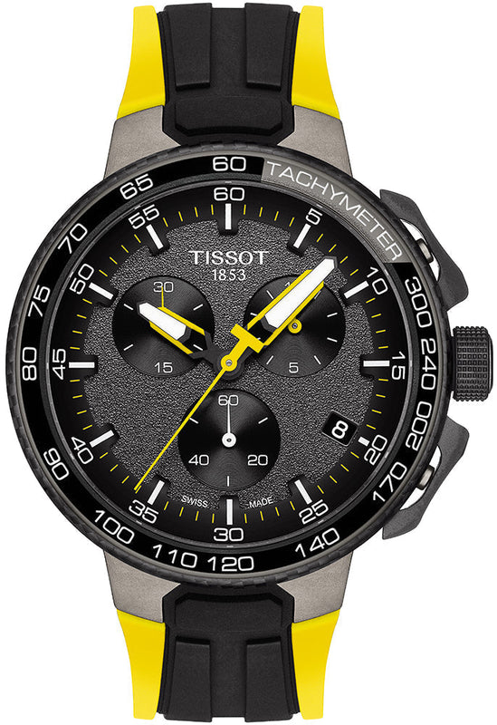 Tissot T Bike Cycling Tour de France Black Dial Two Tone Rubber Strap Watch For Men - T111.417.37.441.00 Authentic Buy Shop Now