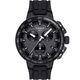 Tissot T Race Cycling Chronograph Black Dial Black Rubber Strap Watch For Men - T111.417.37.441.03 Authentic Buy Shop Now