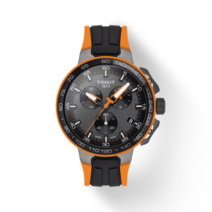Tissot T Race Cycling Chronograph Black Dial Two Tone Rubber Strap Watch For Men - T111.417.37.441.04 Authentic Buy Shop Now
