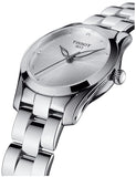 Tissot T Wave Diamonds White Dial Silver Steel Strap Watch For Women - T112.210.11.036.00 Authentic Buy Shop Now