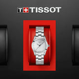 Tissot T Wave Diamonds White Dial Silver Steel Strap Watch For Women - T112.210.11.036.00 Authentic Buy Shop Now
