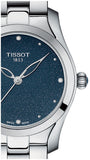 Tissot T Wave II Blue Dial Silver Steel Strap Watch For Women - T112.210.11.046.00 Authentic Buy Shop Now