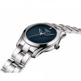 Tissot T Wave II Blue Dial Silver Steel Strap Watch For Women - T112.210.11.046.00 Authentic Buy Shop Now