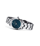 Tissot T Wave II Blue Dial Silver Steel Strap Watch For Women - T112.210.11.046.00 Authentic Buy Shop Now