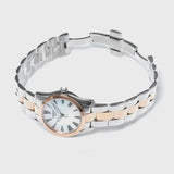 Tissot T Wave Mother of Pearl Dial Two Tone Steel Strap Watch For Women - T112.210.22.113.01 Authentic Buy Shop Now