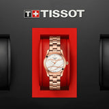 Tissot T Wave T Lady Mother of Pearl Dial Rose Gold Steel Strap Watch For Women - T112.210.33.111.00 Authentic Buy Shop Now